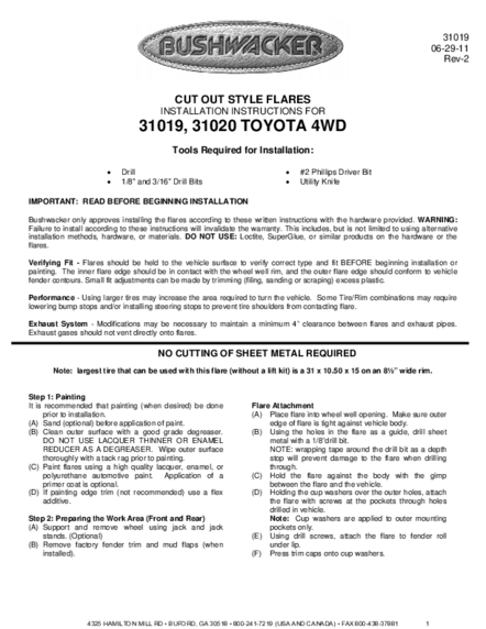 Installation Manual